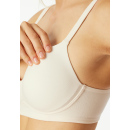 Schiesser Damen Soft BH mit Schale schwarz