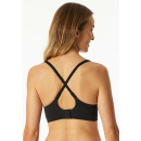 Schiesser Damen Soft BH mit Schale schwarz
