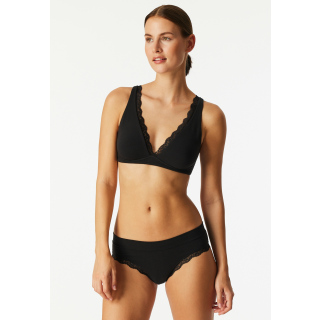 Schiesser Damen Soft BH schwarz