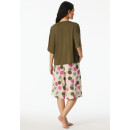 Schiesser Damen Schlafanzug 3/4 oliv
