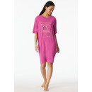 Schiesser Damen Nachthemd kurzarm, 90 cm fuchsia