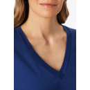 Schiesser Damen Schlafanzug lang blau