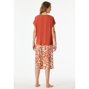 Schiesser Damen Schlafanzug 3/4, kurzarm terracotta