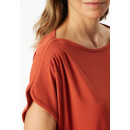 Schiesser Damen Schlafanzug 3/4, kurzarm terracotta