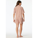 Schiesser Damen Schlafanzug kurz terracotta