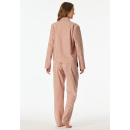 Schiesser Damen Schlafanzug lang terracotta