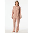 Schiesser Damen Schlafanzug lang terracotta