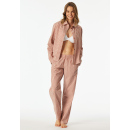 Schiesser Damen Schlafanzug lang terracotta