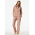 Schiesser Damen Schlafanzug lang terracotta