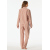 Schiesser Damen Schlafanzug lang terracotta