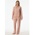 Schiesser Damen Schlafanzug lang terracotta