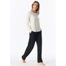 Schiesser Damen Shirt langarm Rundhals schwarz