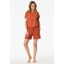 Schiesser Damen Hose kurz terracotta