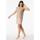 Schiesser Damen T-Shirt Rundhals mocha