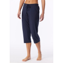 Schiesser Damen Hose 3/4 deep blue