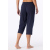Schiesser Damen Hose 3/4 deep blue