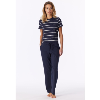 Schiesser Damen Hose lang deep blue