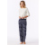 Schiesser Damen Hose lang deep blue