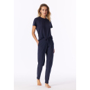 Schiesser Damen Hose lang Buendchen deep blue