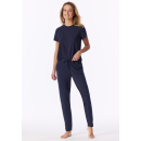 Schiesser Damen Hose lang Buendchen deep blue