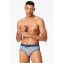 Schiesser Herren Badehose Slip Komfort blau