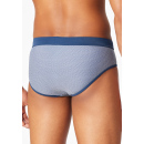 Schiesser Herren Badehose Slip Komfort blau