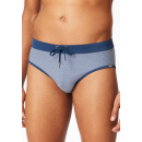 Schiesser Herren Badehose Slip Komfort blau