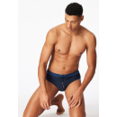 Schiesser Herren Badehose Slip Komfort blau