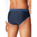 Schiesser Herren Badehose Slip Komfort blau