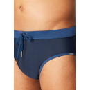 Schiesser Herren Badehose Slip Komfort blau