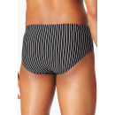 Schiesser Herren Badehose Slip Komfort schwarz