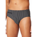 Schiesser Herren Badehose Slip Komfort schwarz