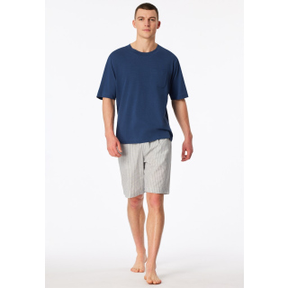 Schiesser Herren T-Shirt Rundhals atlantikblau