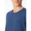 Schiesser Herren T-Shirt Rundhals atlantikblau