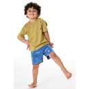 Schiesser Kleinkinder Jungen Schlafanzug kurz khaki