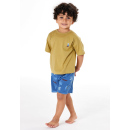 Schiesser Kleinkinder Jungen Schlafanzug kurz khaki