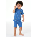 Schiesser Kleinkinder Jungen Schlafanzug kurz indigo