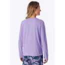 Schiesser Damen Shirt langarm V-Ausschnitt zartlila