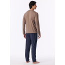 Schiesser Herren Schlafanzug lang bright taupe