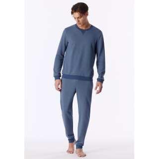 Schiesser Herren Sweatshirt faded denim