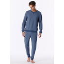 Schiesser Herren Sweatshirt faded denim