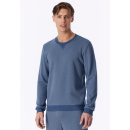 Schiesser Herren Sweatshirt faded denim