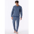 Schiesser Herren Sweatshirt faded denim