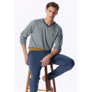 Schiesser Herren Schlafanzug lang deep blue