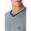 Schiesser Herren Schlafanzug lang deep blue