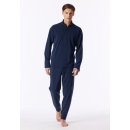 Schiesser Herren Sweatshirt Zipper deep sea blue