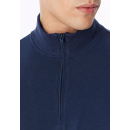 Schiesser Herren Sweatshirt Zipper deep sea blue