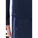 Schiesser Herren Sweatshirt Zipper deep sea blue