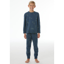 Schiesser Kinder Jungen Schlafanzug lang deep blue