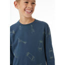 Schiesser Kinder Jungen Schlafanzug lang deep blue